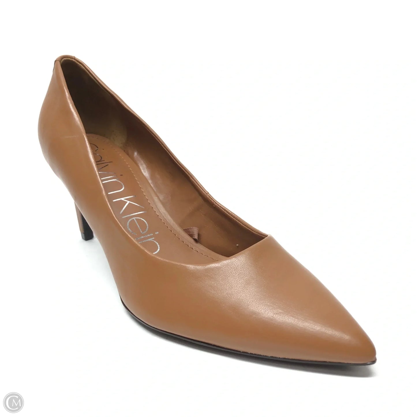 Shoes Heels Block By Calvin Klein In Brown, Size: 9.5