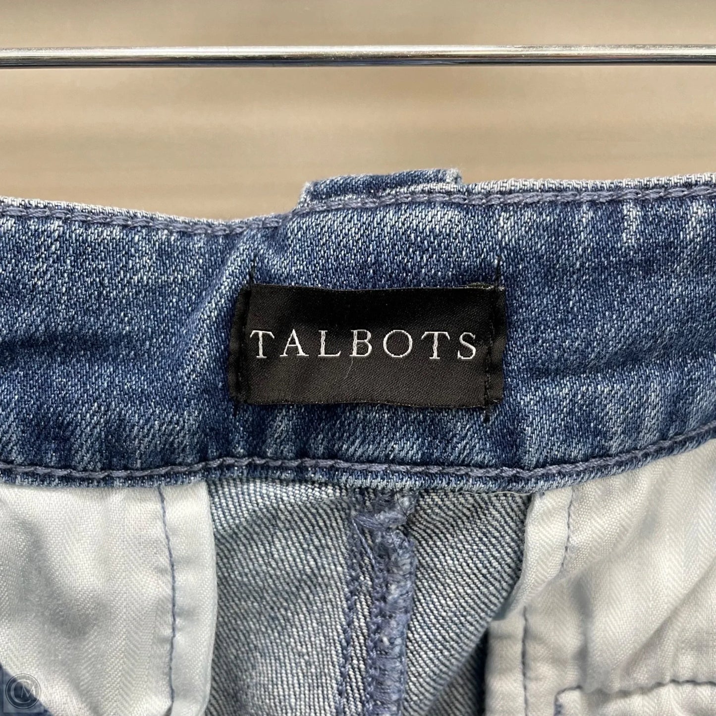 Jeans Straight By Talbots In Blue Denim, Size: 18