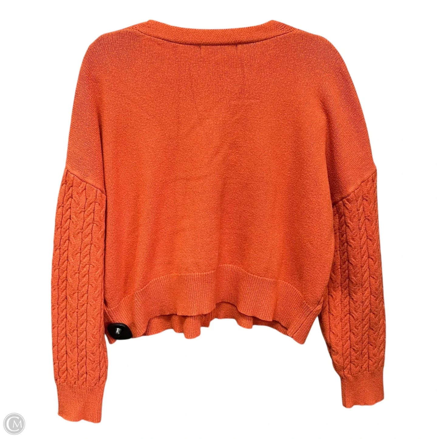 Sweater Cardigan By Merokeety In Orange, Size: Xxl