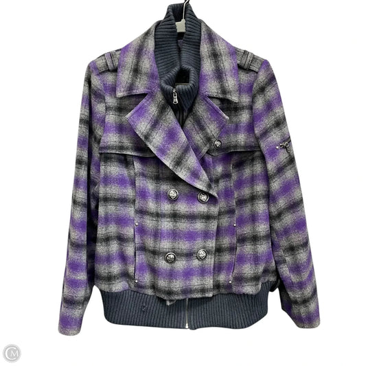 Jacket Other By Lane Bryant In Grey & Purple, Size: 16