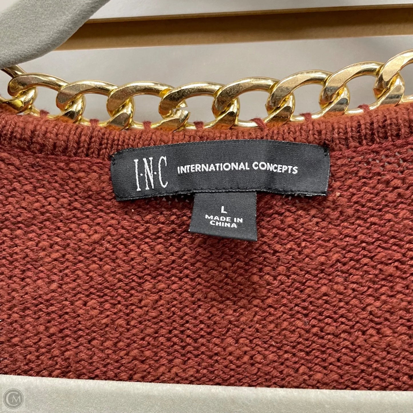 Sweater By Inc In Brown, Size: L