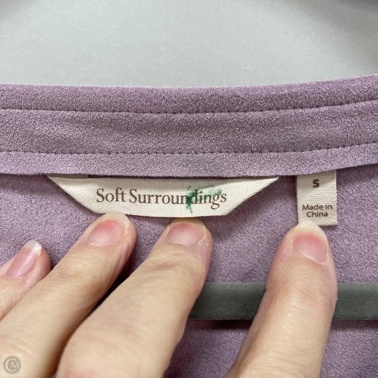 Tunic 3/4 Sleeve By Soft Surroundings In Purple, Size: S