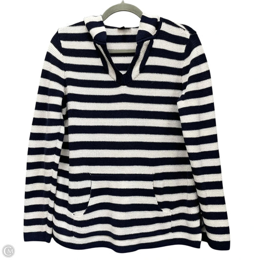 Sweater By Talbots In Blue & White, Size: L
