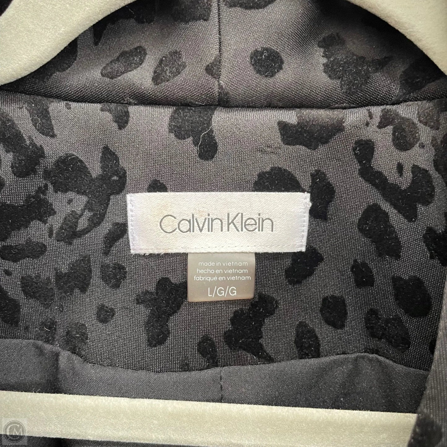 Blazer By Calvin Klein In Black, Size: L