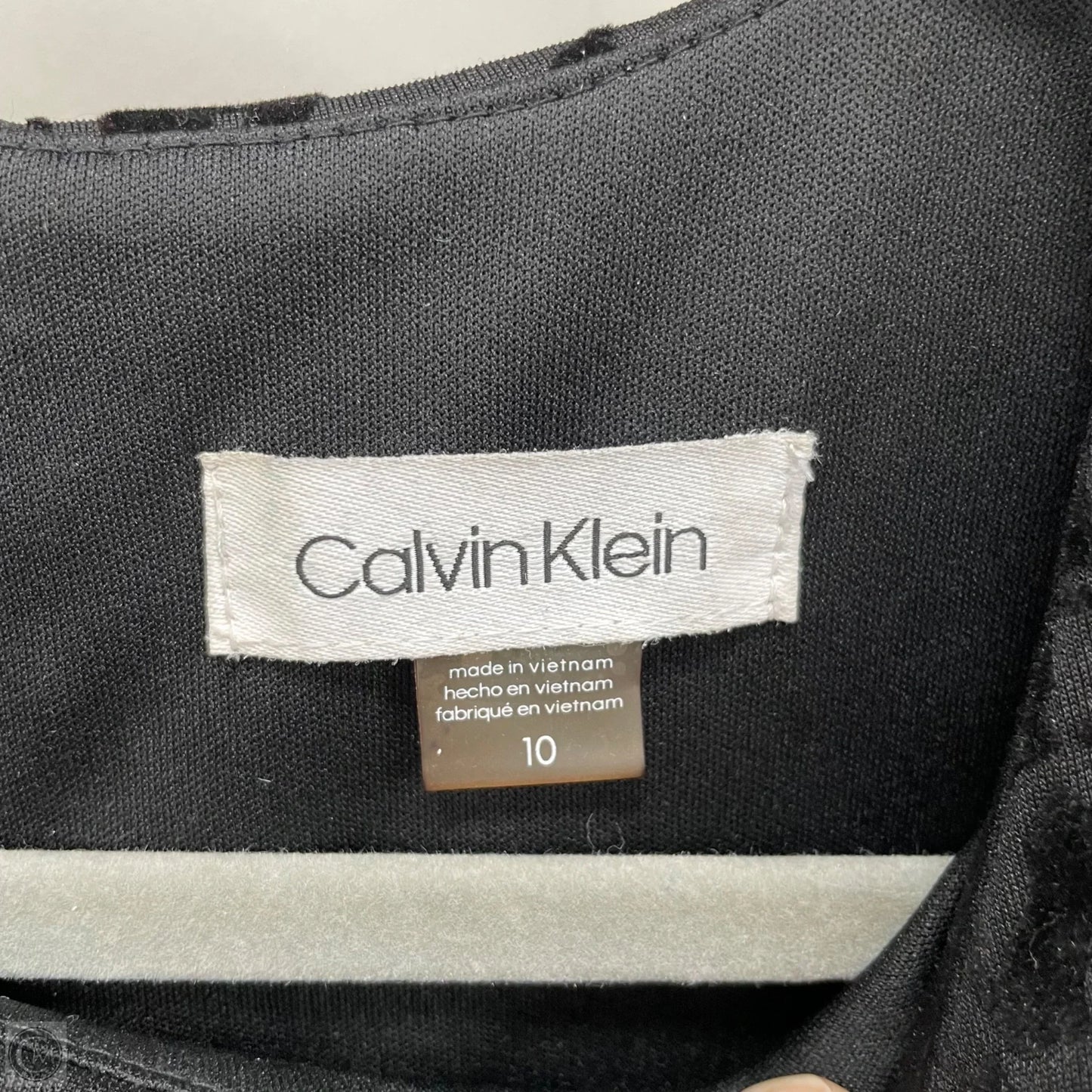 Dress Work By Calvin Klein In Black, Size: 10