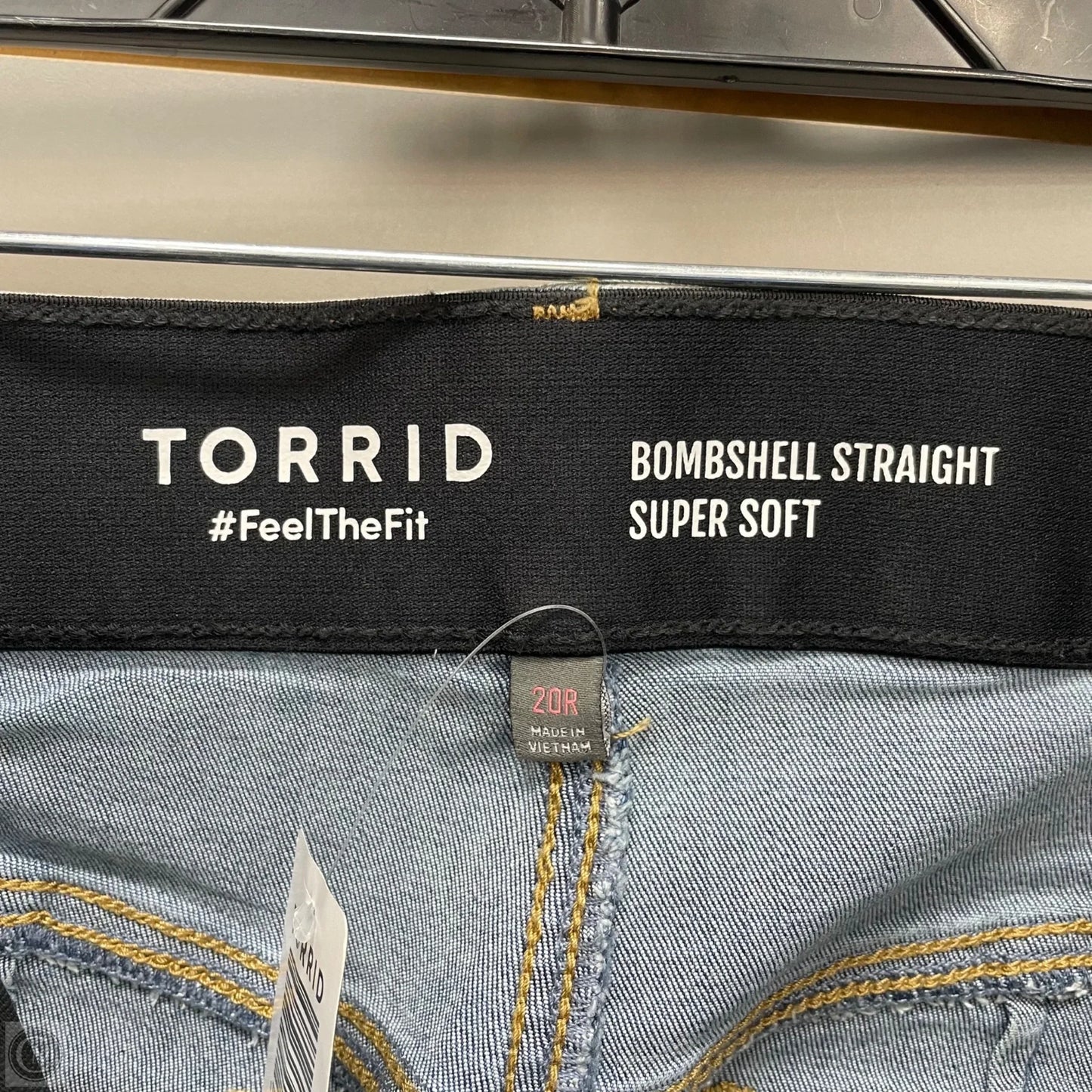 Jeans Straight By Torrid In Blue Denim, Size: 20