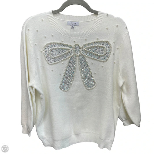 Sweater By Fate In Ivory, Size: M