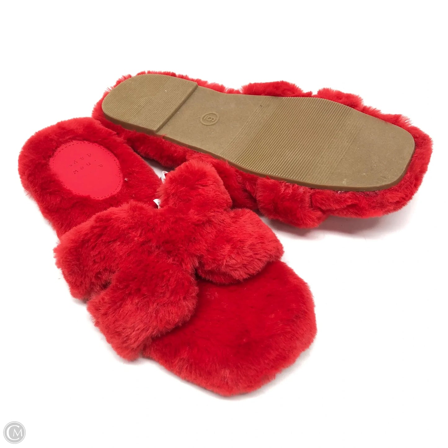 Slippers By A New Day In Red, Size: 6
