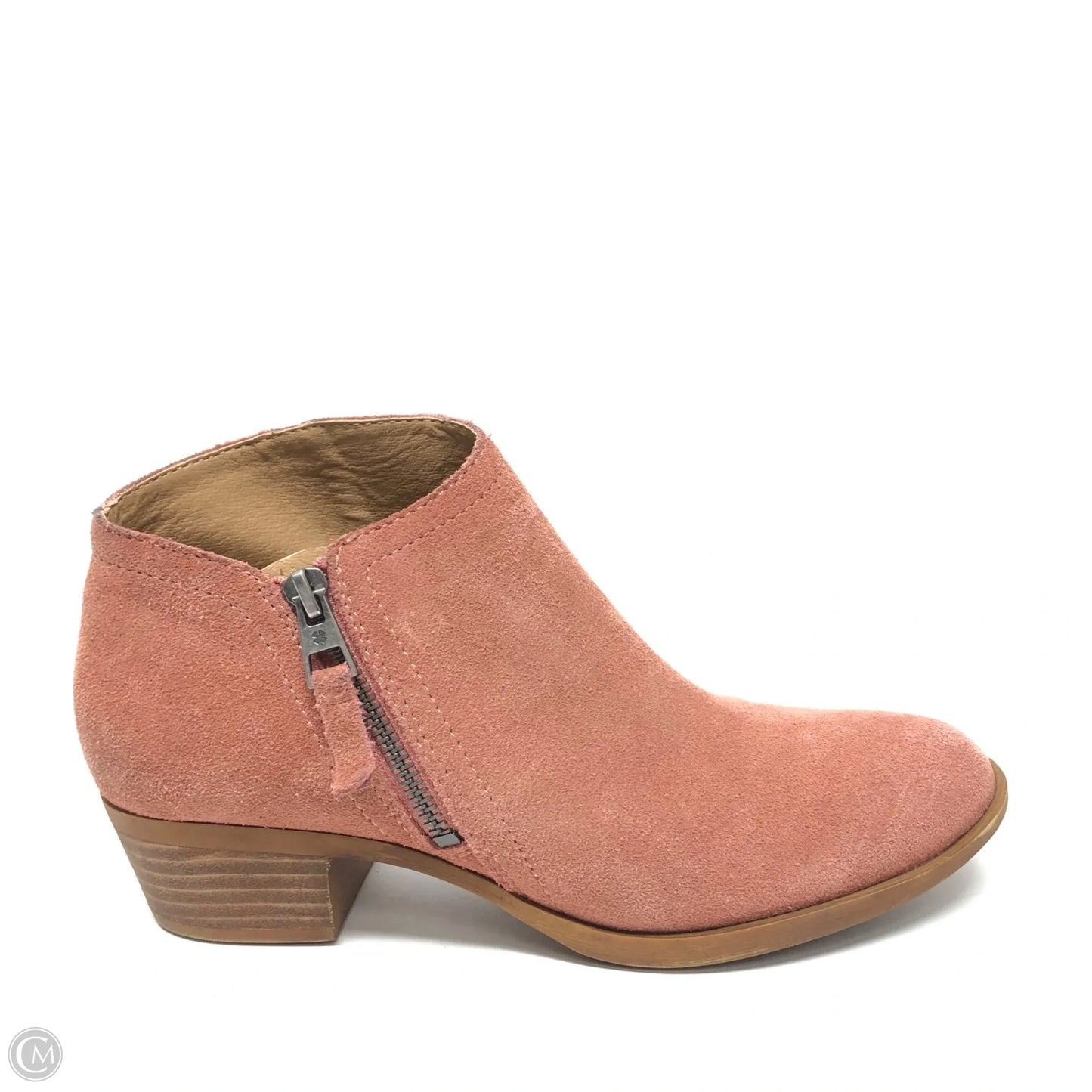 Boots Ankle Heels By Lucky Brand In Orange, Size: 8