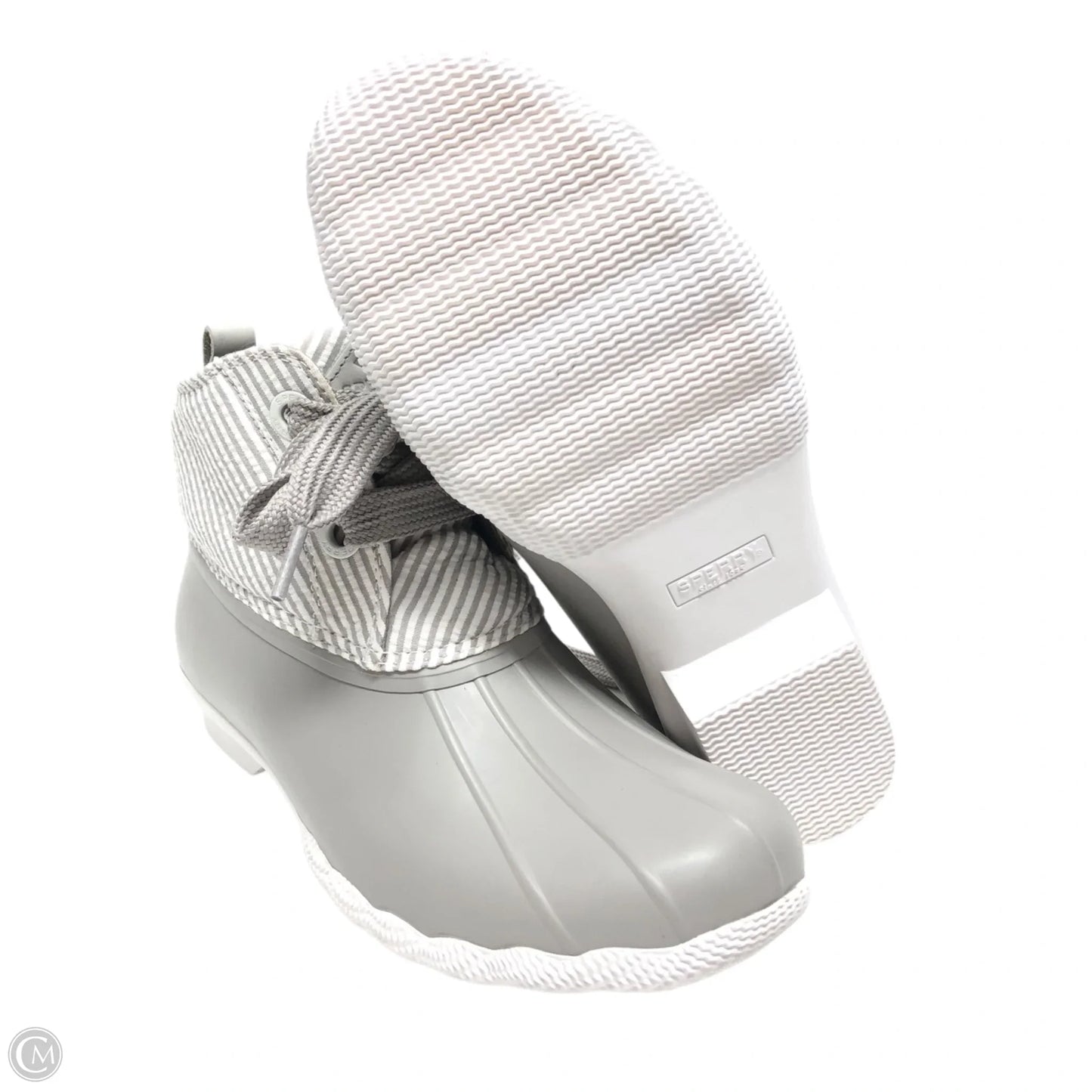 Boots Rain By Sperry In Grey & White, Size: 8