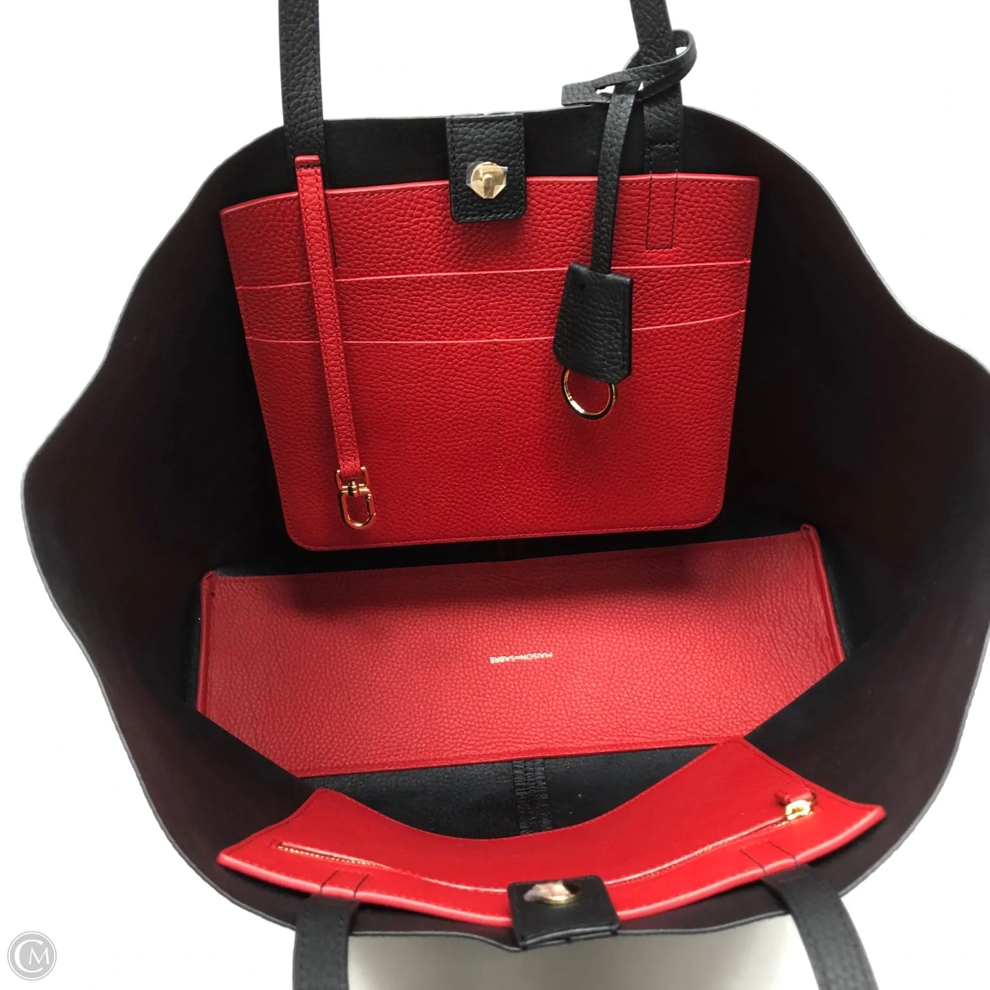 Tote Leather By Maison de SABRE, Size: Large