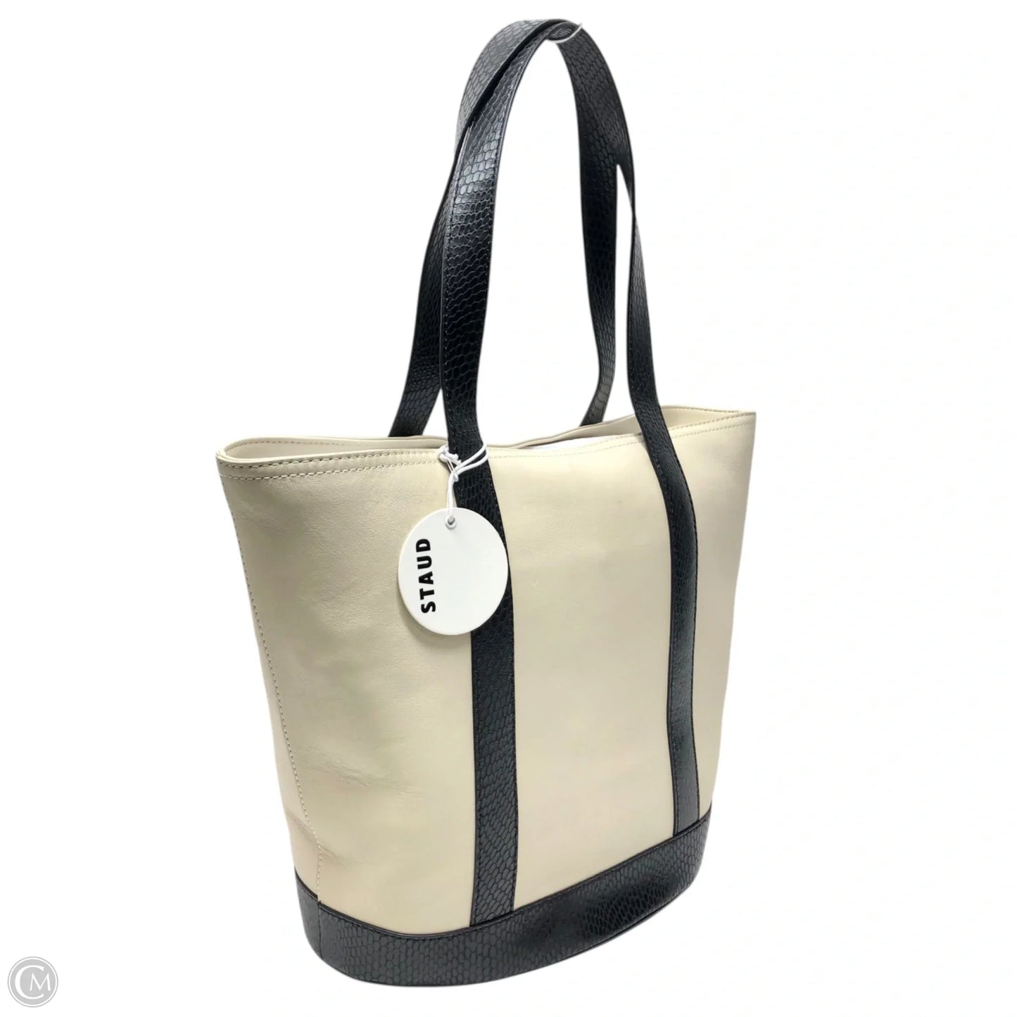 Tote Leather By Staud, Size: Large
