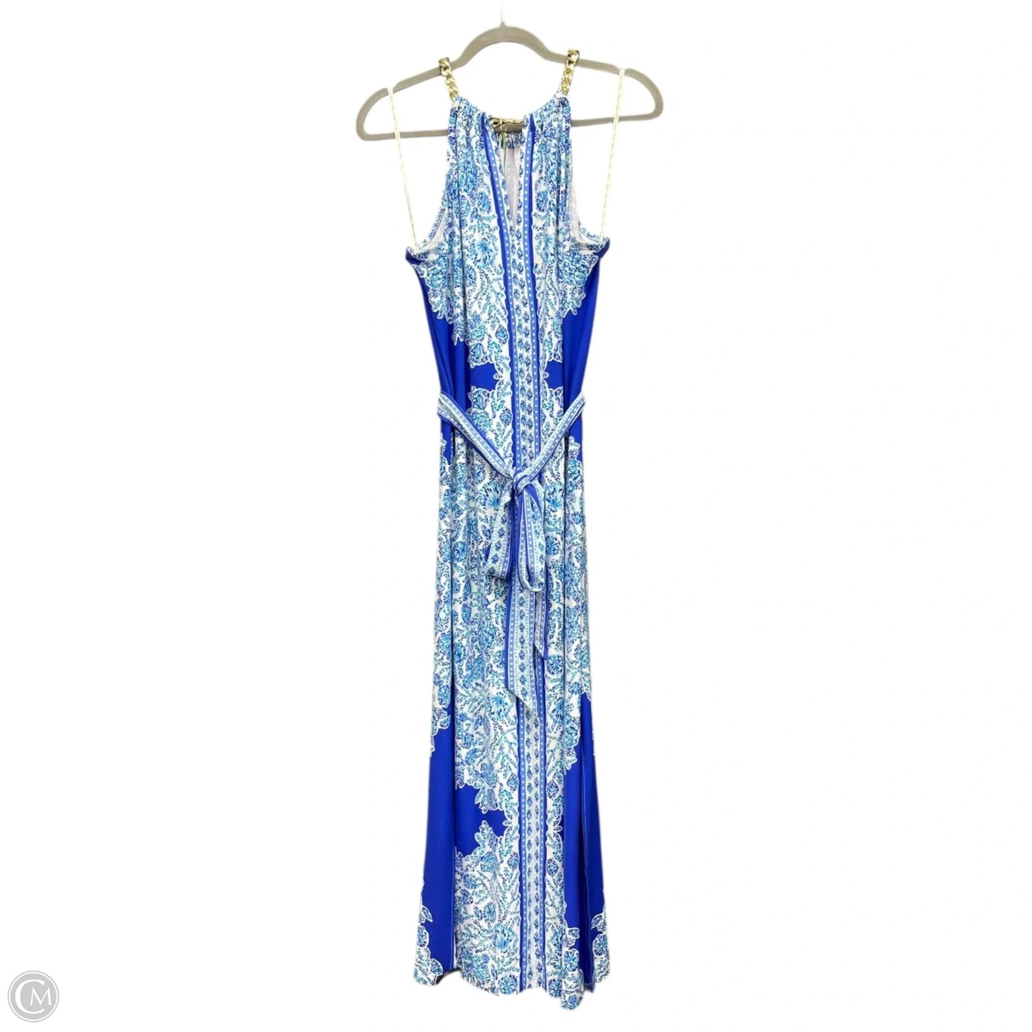 Dress Designer By Lilly Pulitzer In Blue & White, Size: L