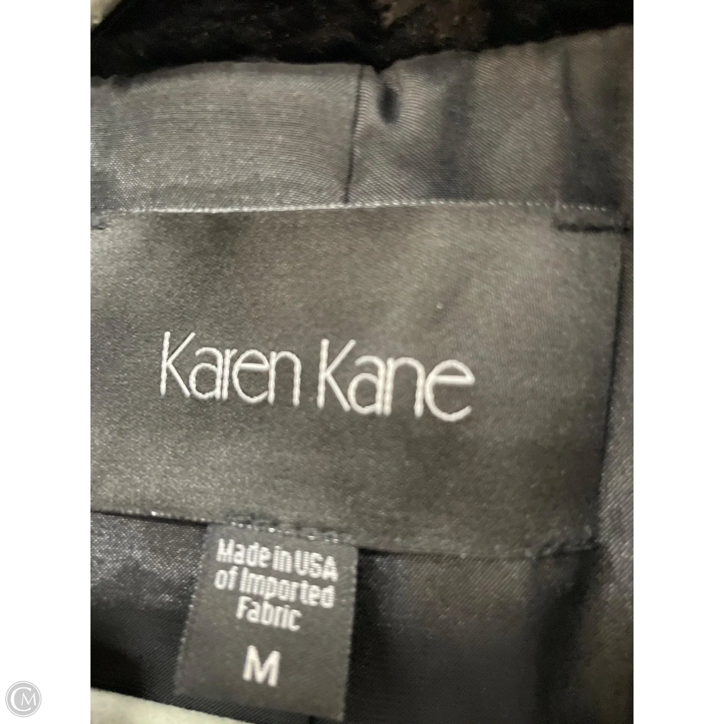 Jacket Faux Fur & Sherpa By Karen Kane In Black, Size: M