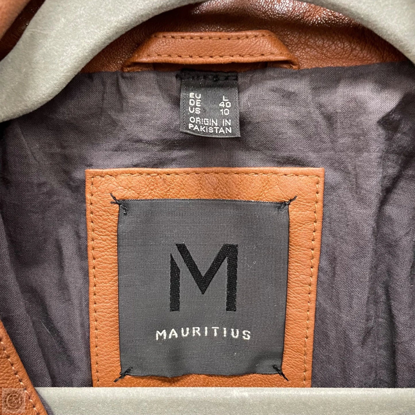 Jacket Leather By Cma In Brown, Size: 10