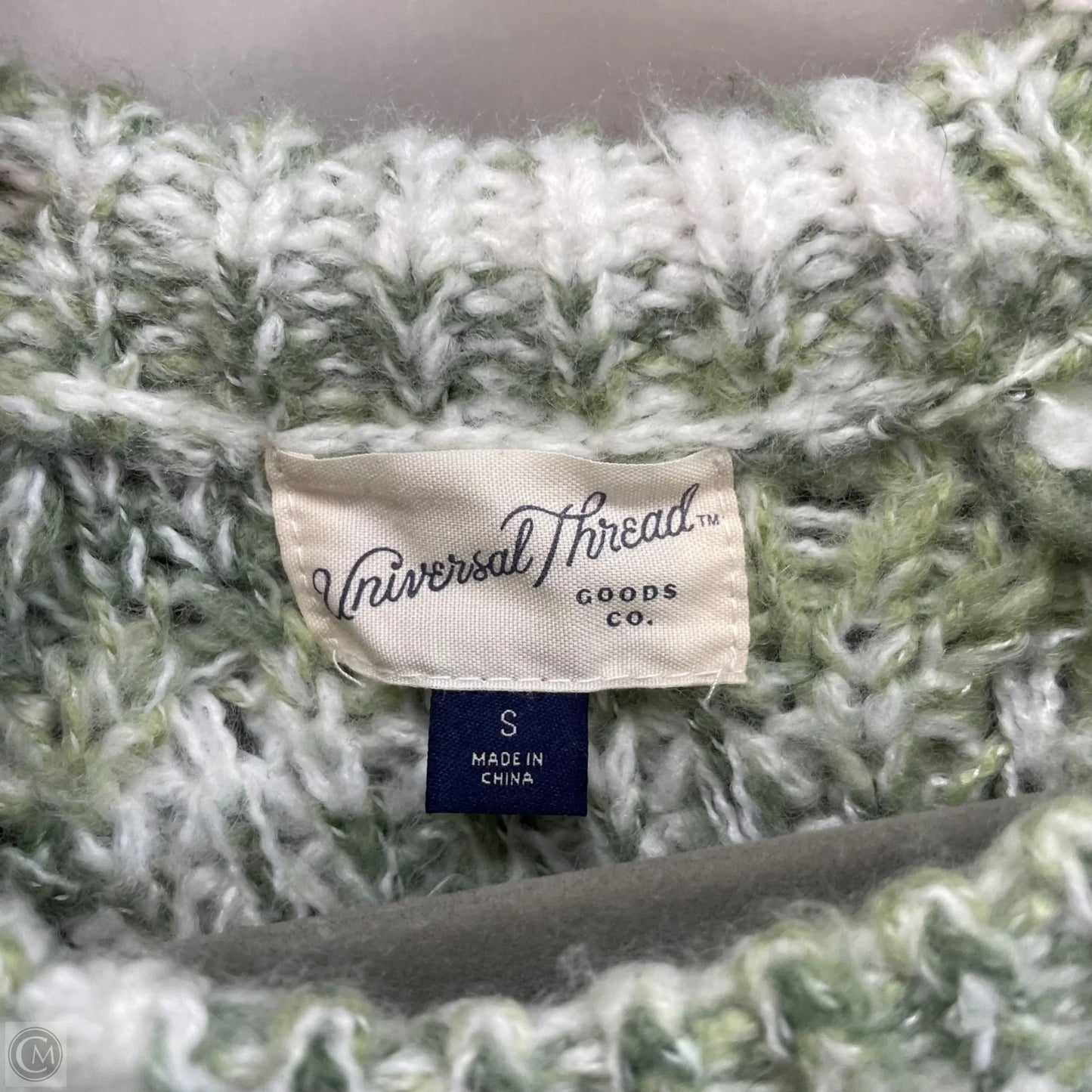 Sweater By Universal Thread In Green & White, Size: S