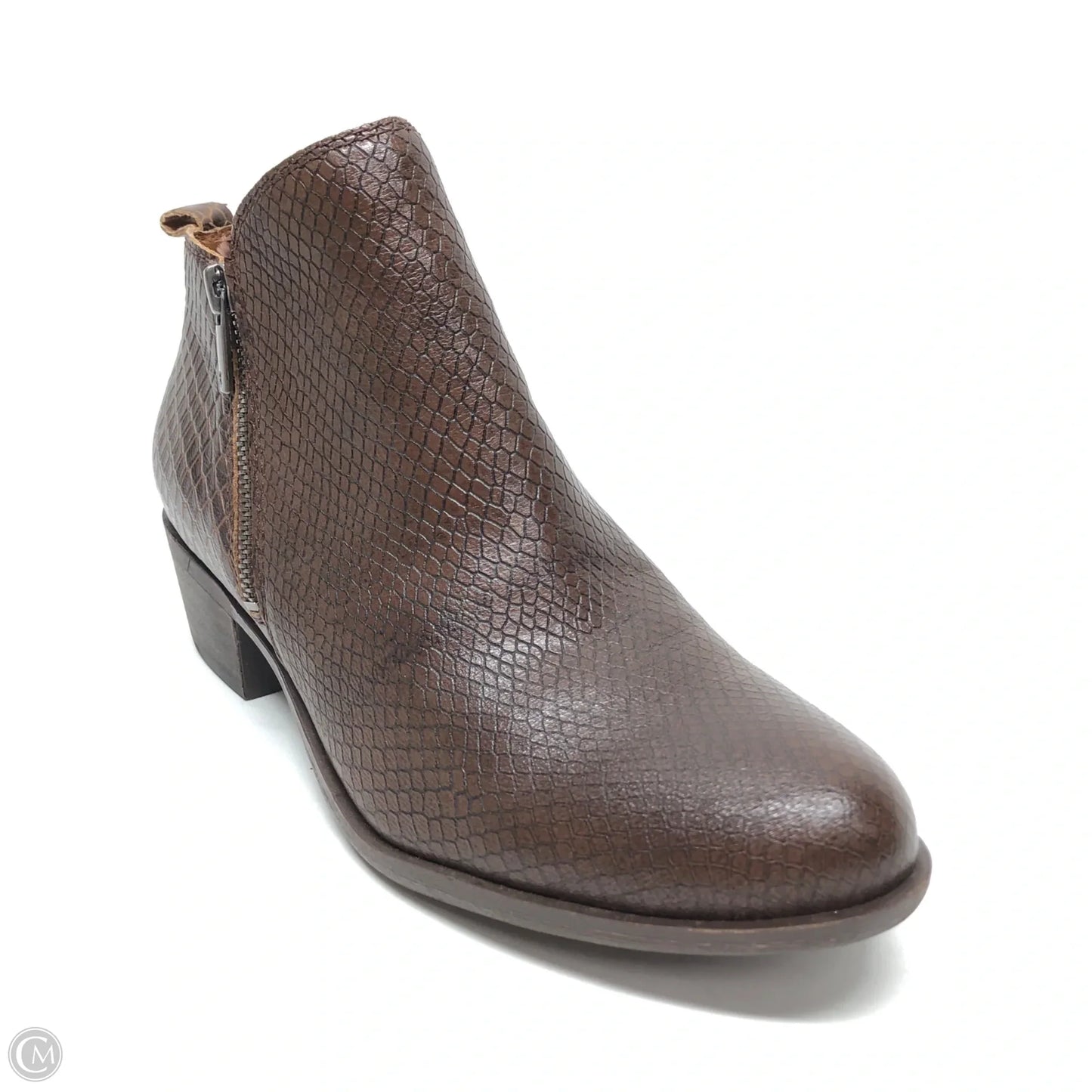 Boots Ankle Heels By Lucky Brand In Brown, Size: 8.5