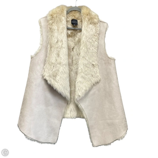 Vest Faux Fur & Sherpa By Lane Bryant In Beige, Size: 16