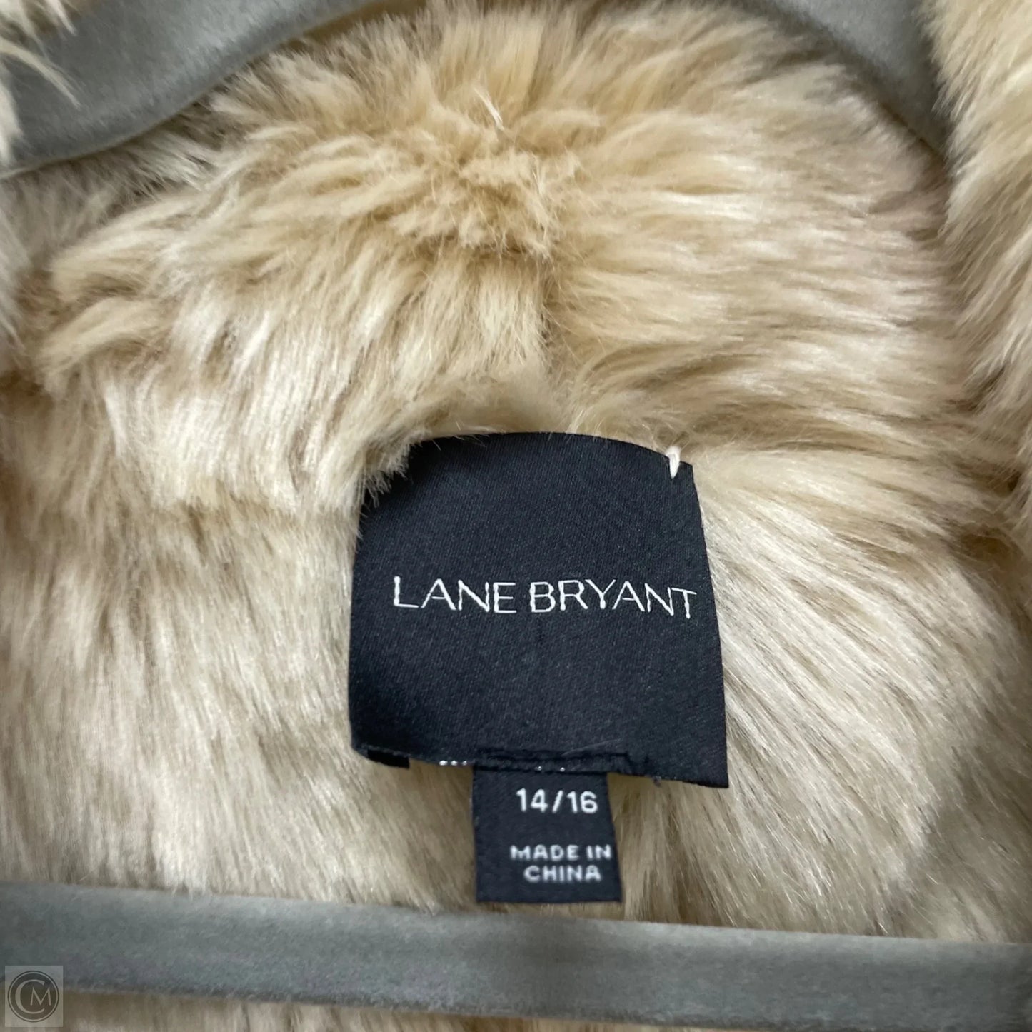 Vest Faux Fur & Sherpa By Lane Bryant In Beige, Size: 16