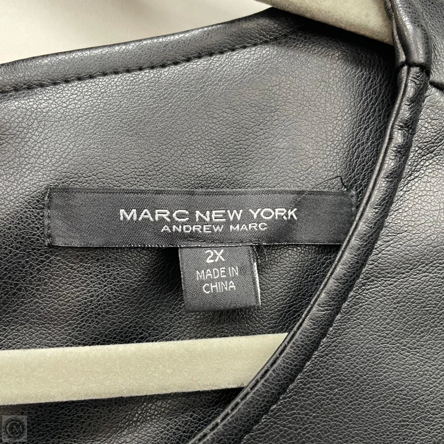 Blouse Short Sleeve By Marc New York In Black, Size: 2x