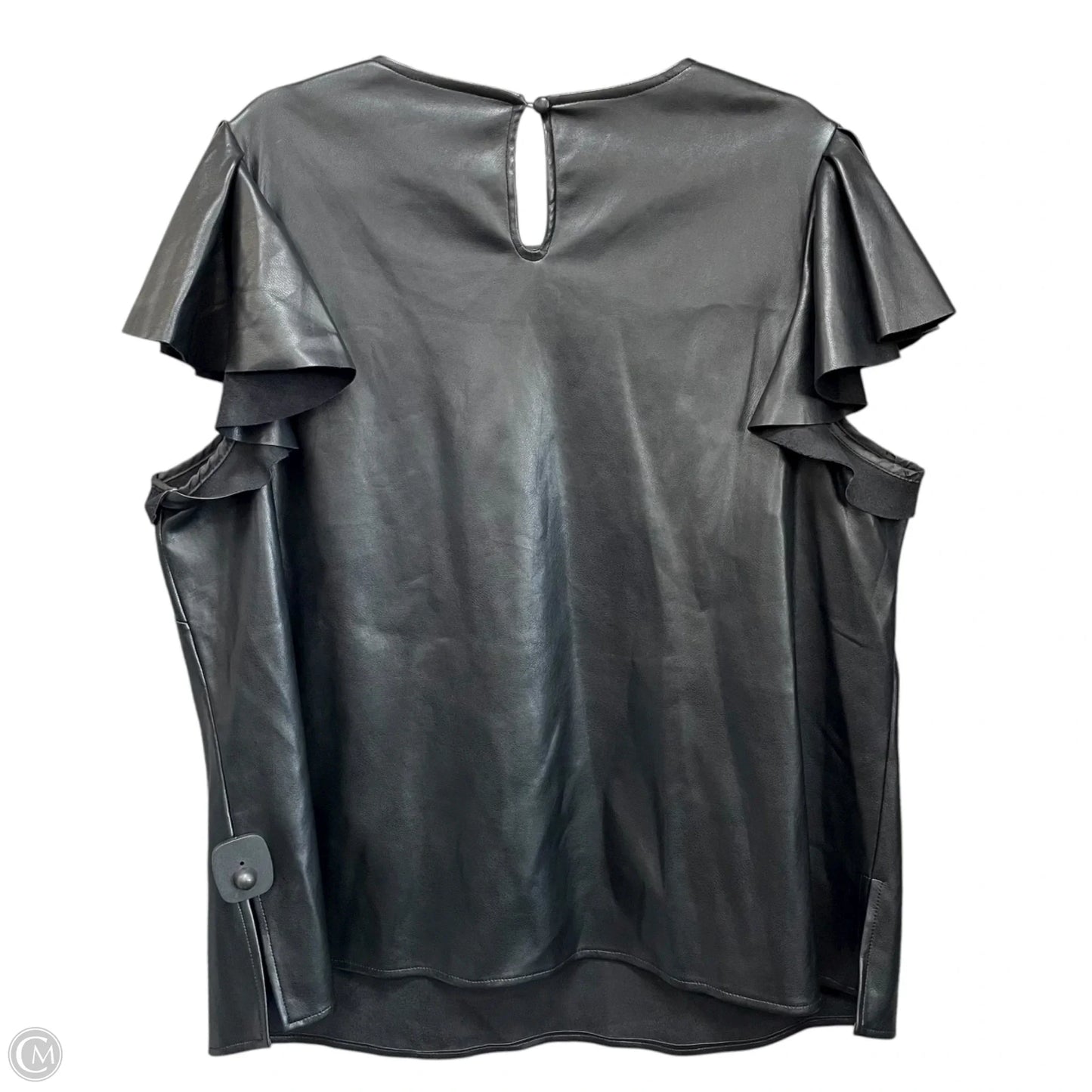 Blouse Short Sleeve By Marc New York In Black, Size: 2x