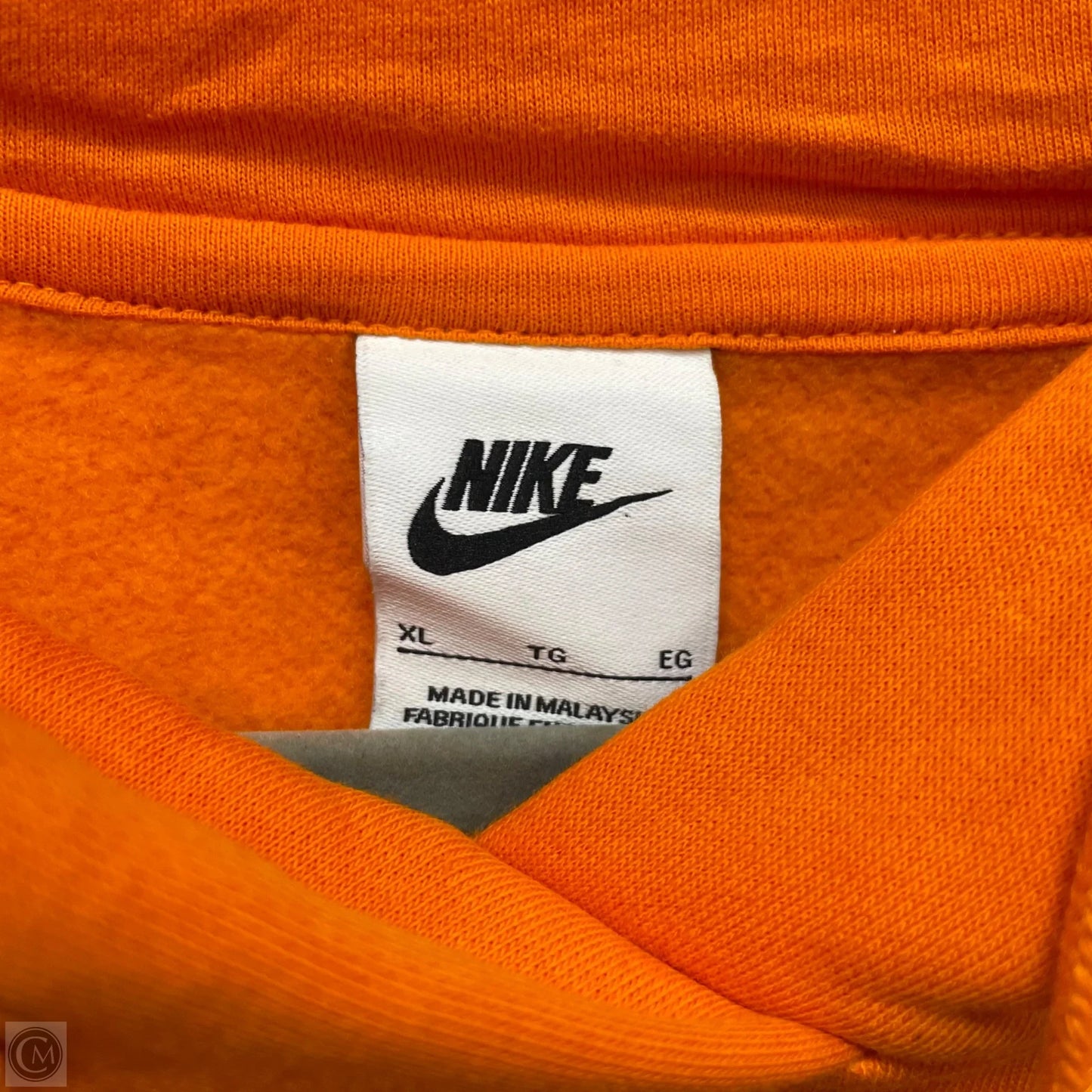 Sweatshirt Hoodie By Nike Apparel In Orange, Size: Xl