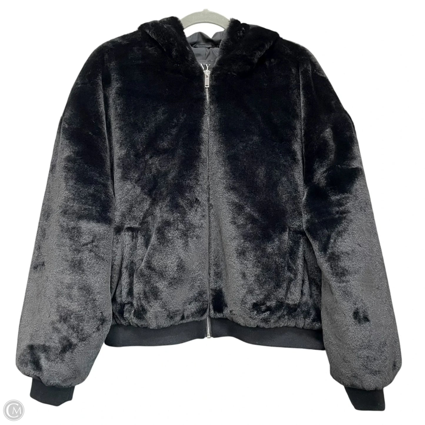 Jacket Faux Fur & Sherpa By New York And Co In Black, Size: Xl