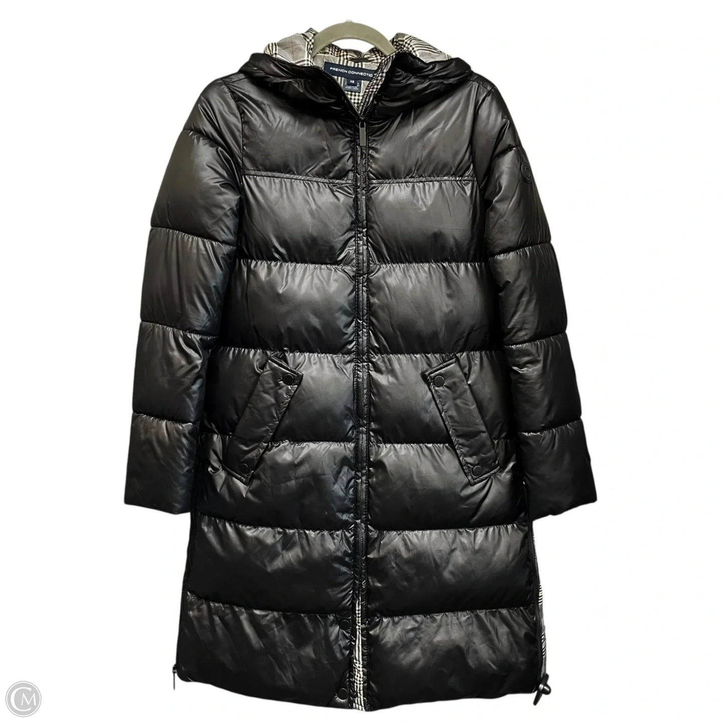 Coat Puffer & Quilted By French Connection In Black, Size: Xs