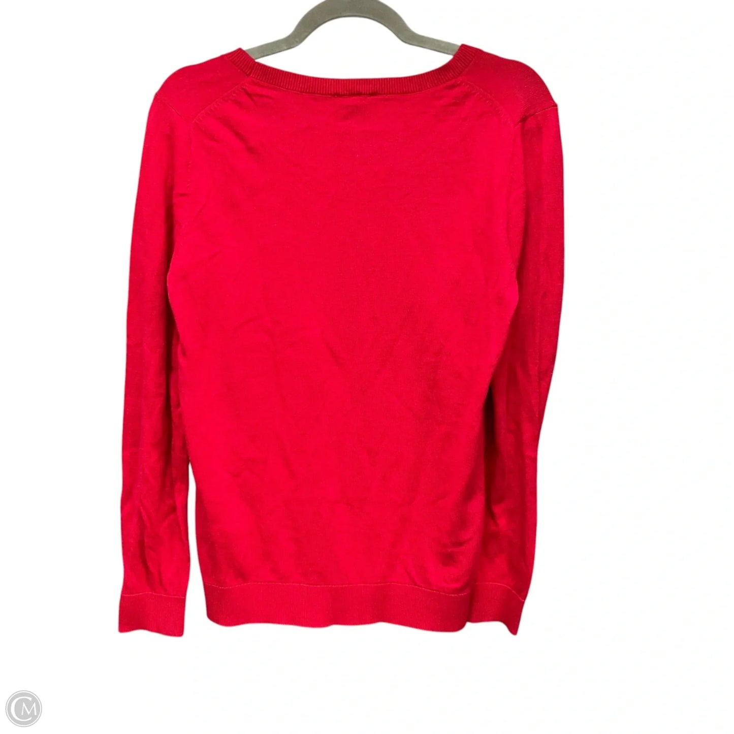 Sweater By Talbots In Black & Red, Size: M