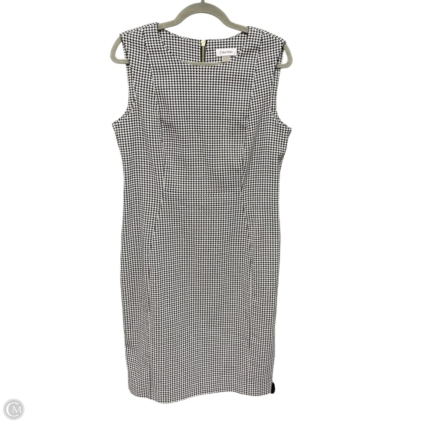 Dress Work By Calvin Klein In Black & White, Size: L