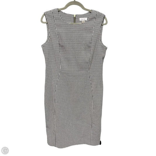 Dress Work By Calvin Klein In Black & White, Size: L