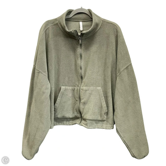 Athletic Jacket By Fabletics In Green, Size: 4x