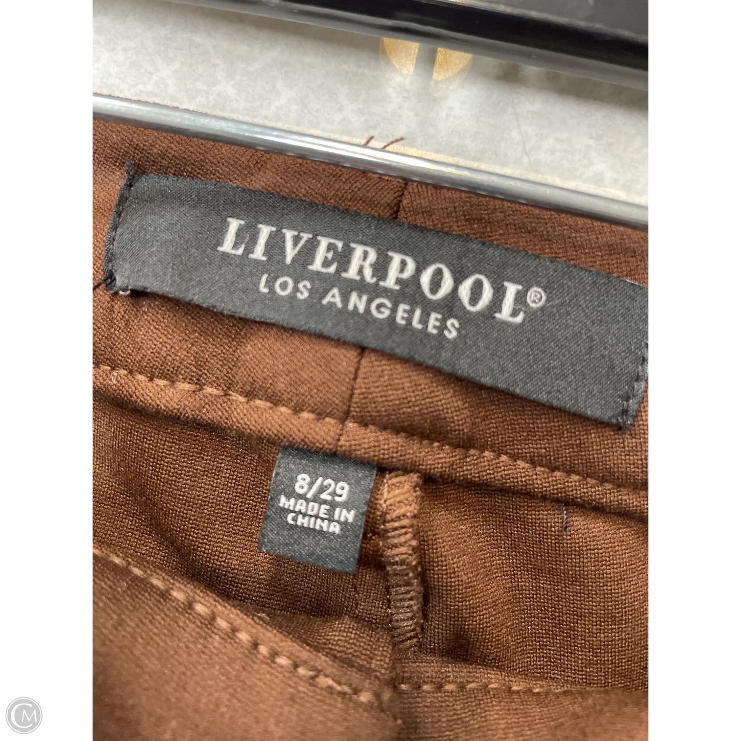 Pants Dress By Liverpool In Brown, Size: 8