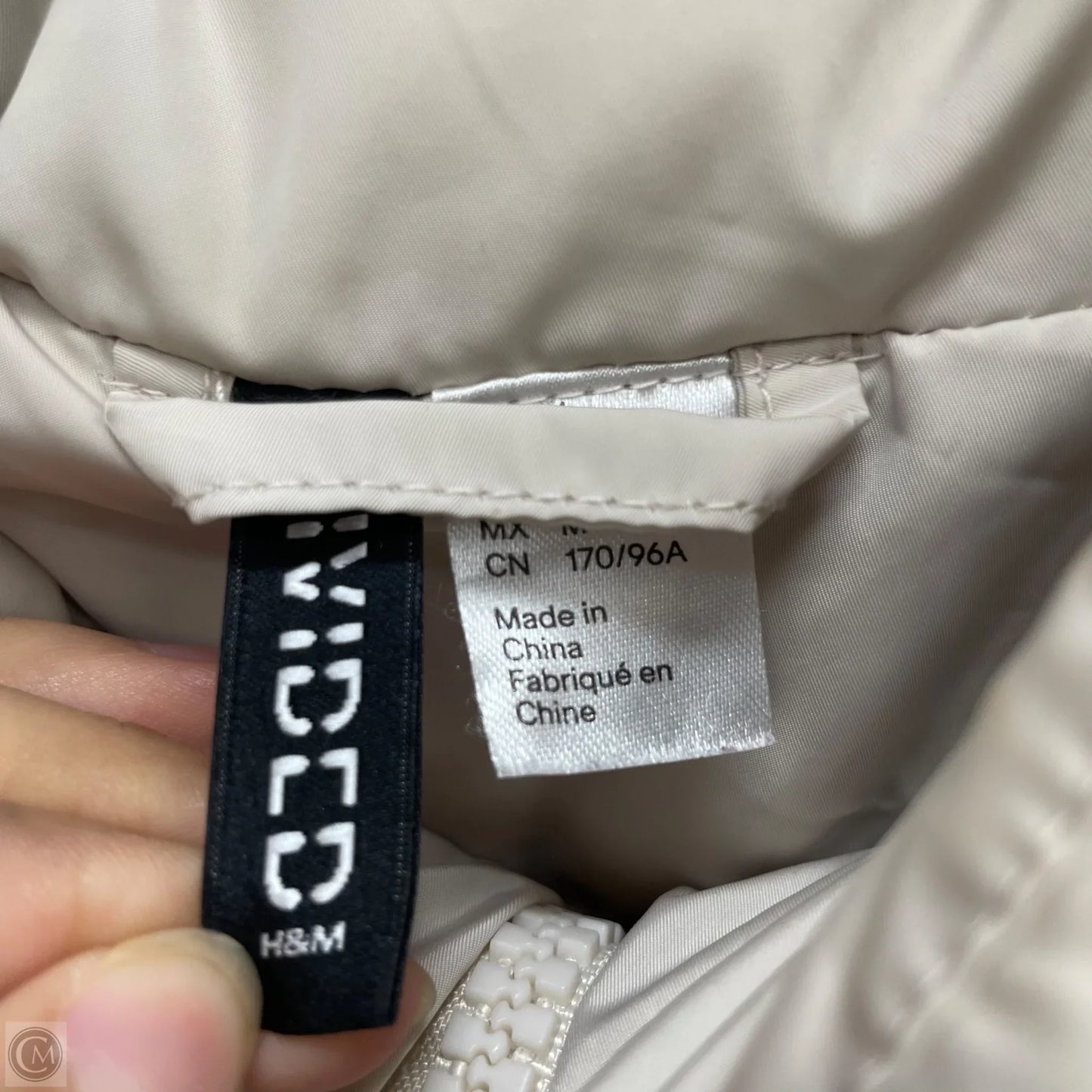 Jacket Puffer & Quilted By Divided In Beige, Size: M