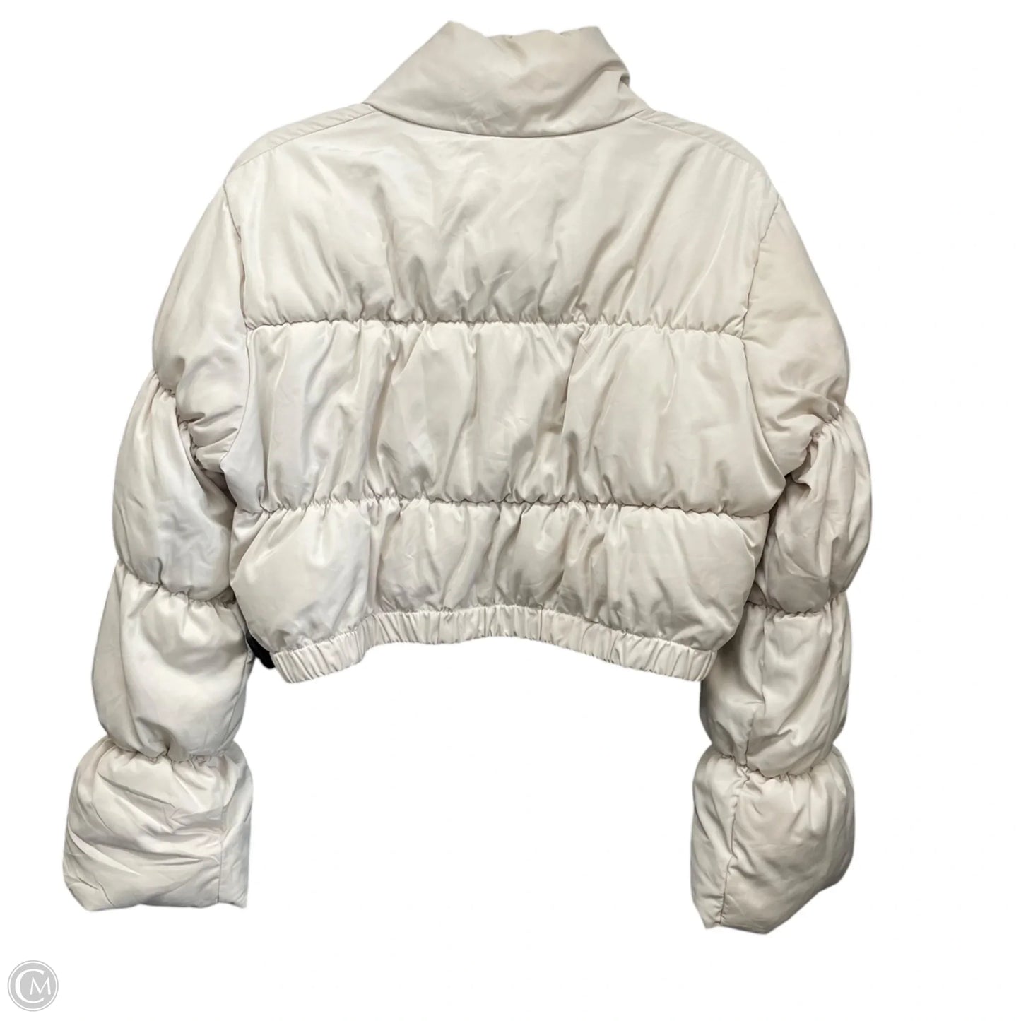Jacket Puffer & Quilted By Divided In Beige, Size: M