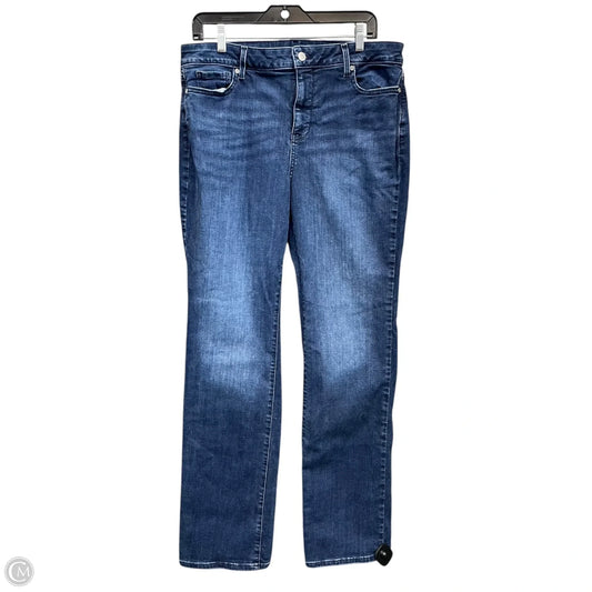 Jeans Straight By Not Your Daughters Jeans In Blue Denim, Size: 12