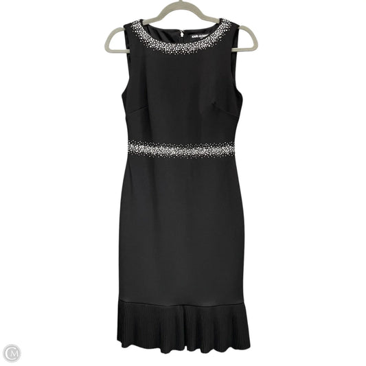 Dress Designer By Karl Lagerfeld In Black & Cream, Size: 2