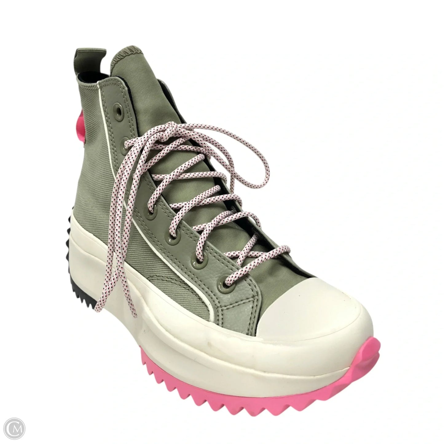 Shoes Sneakers By Converse In Green & Pink, Size: 6.5