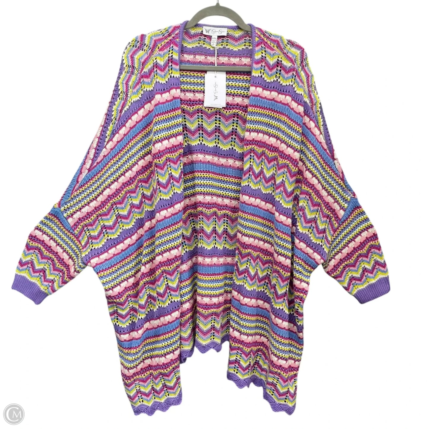 Sweater Cardigan By Jessica Simpson In Multi-colored, Size: Xl