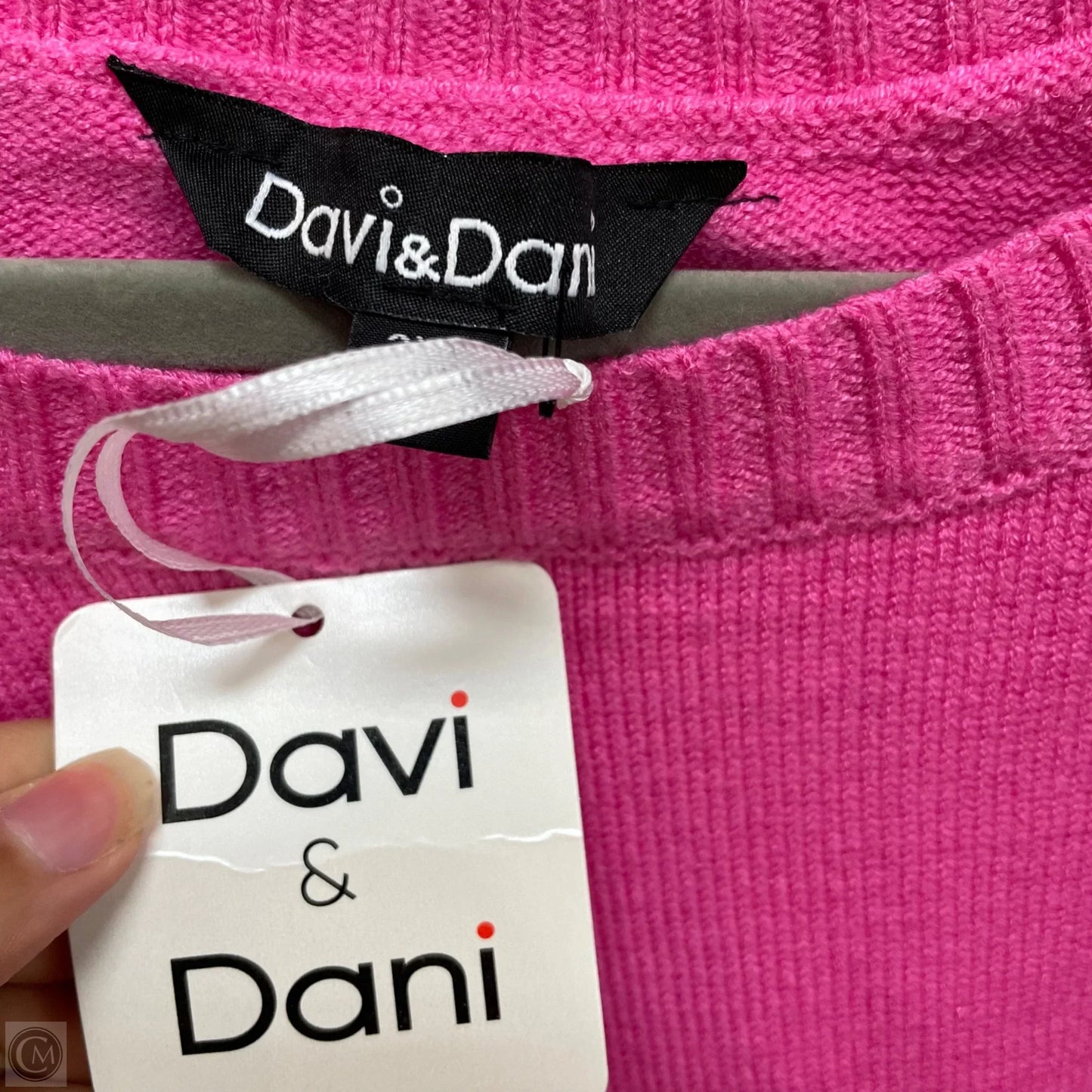 Sweater By Davi & Dani In Pink, Size: 3x