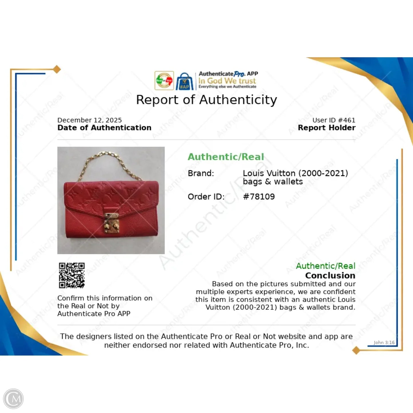 Crossbody Luxury Designer By Louis Vuitton, Size: Small