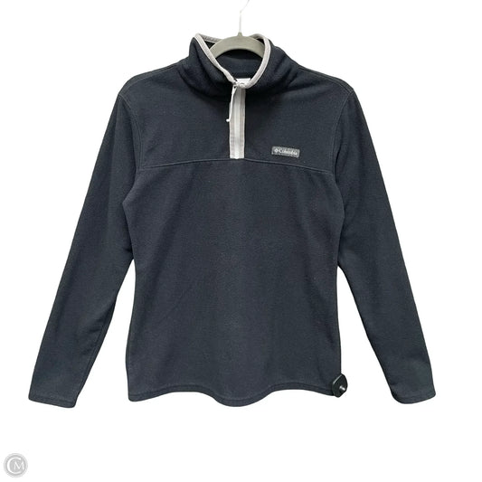Athletic Top Long Sleeve Collar By Columbia In Black, Size: S