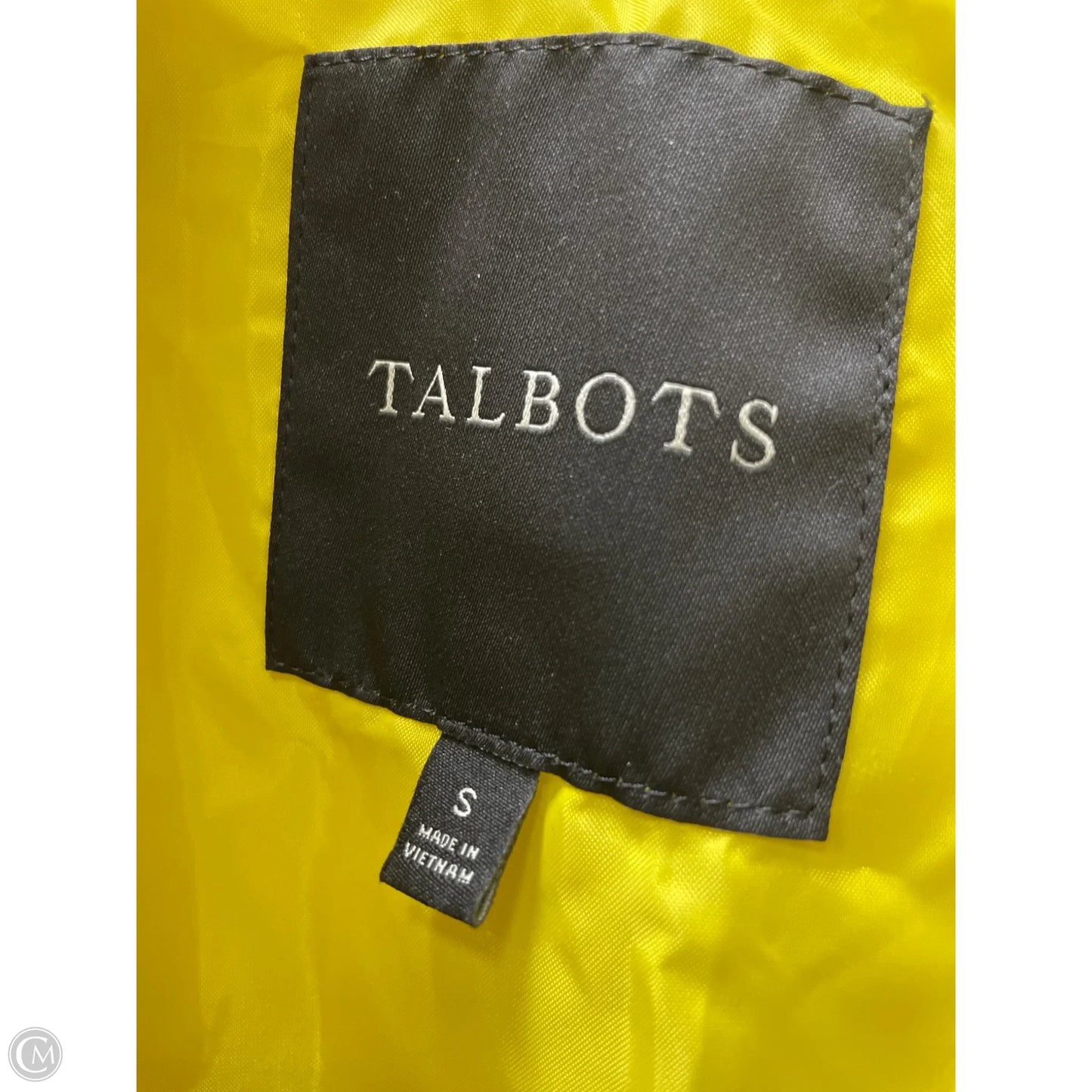 Jacket Puffer & Quilted By Talbots In Green, Size: S
