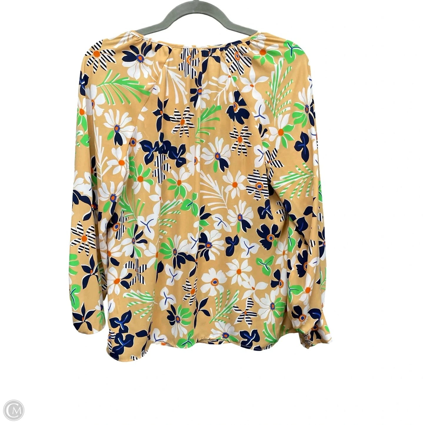 Blouse Long Sleeve By Cabi In Floral Print, Size: S