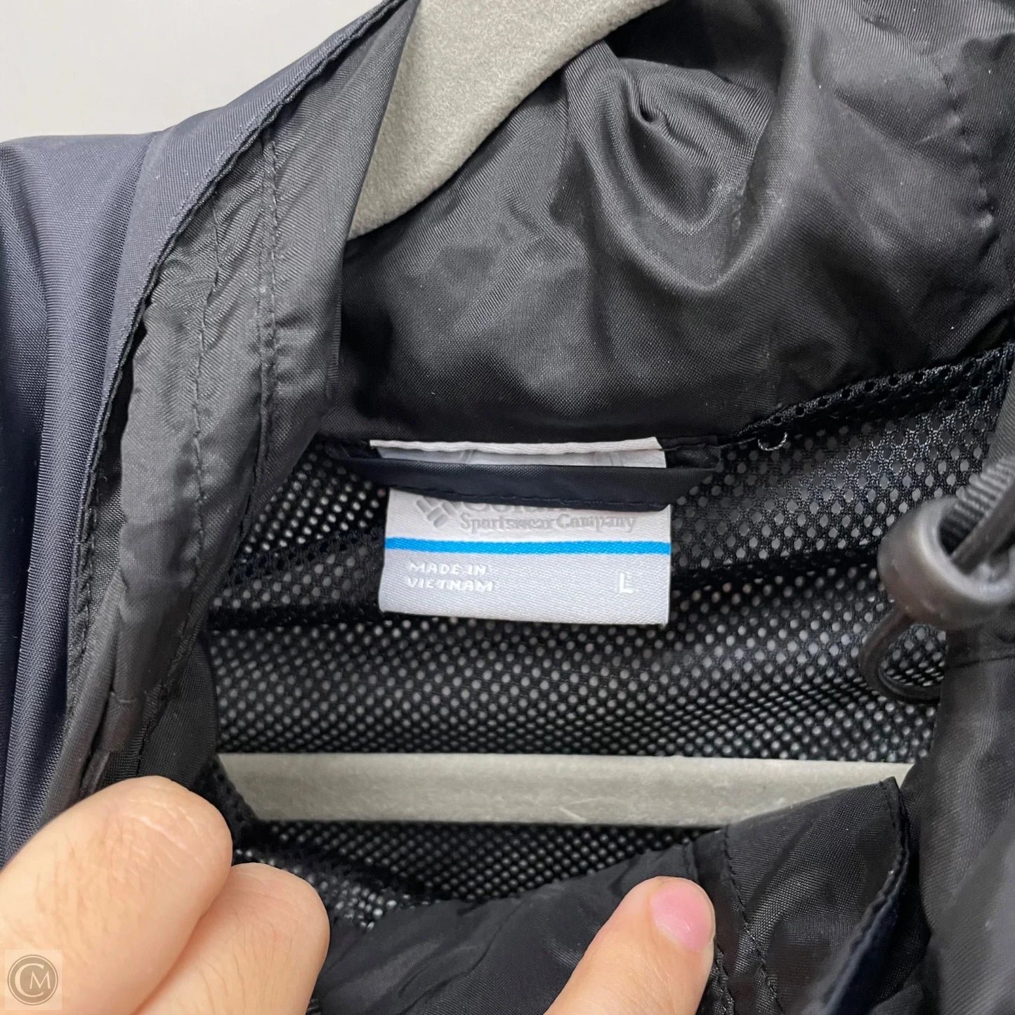 Coat Raincoat By Columbia In Black, Size: L