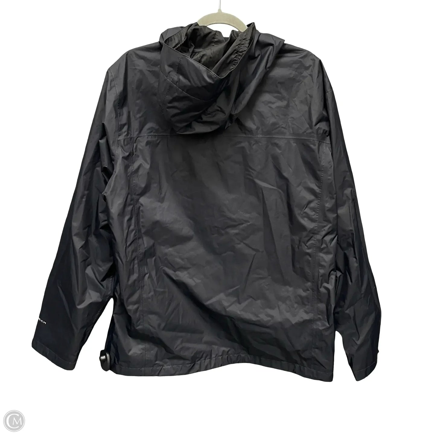 Coat Raincoat By Columbia In Black, Size: L