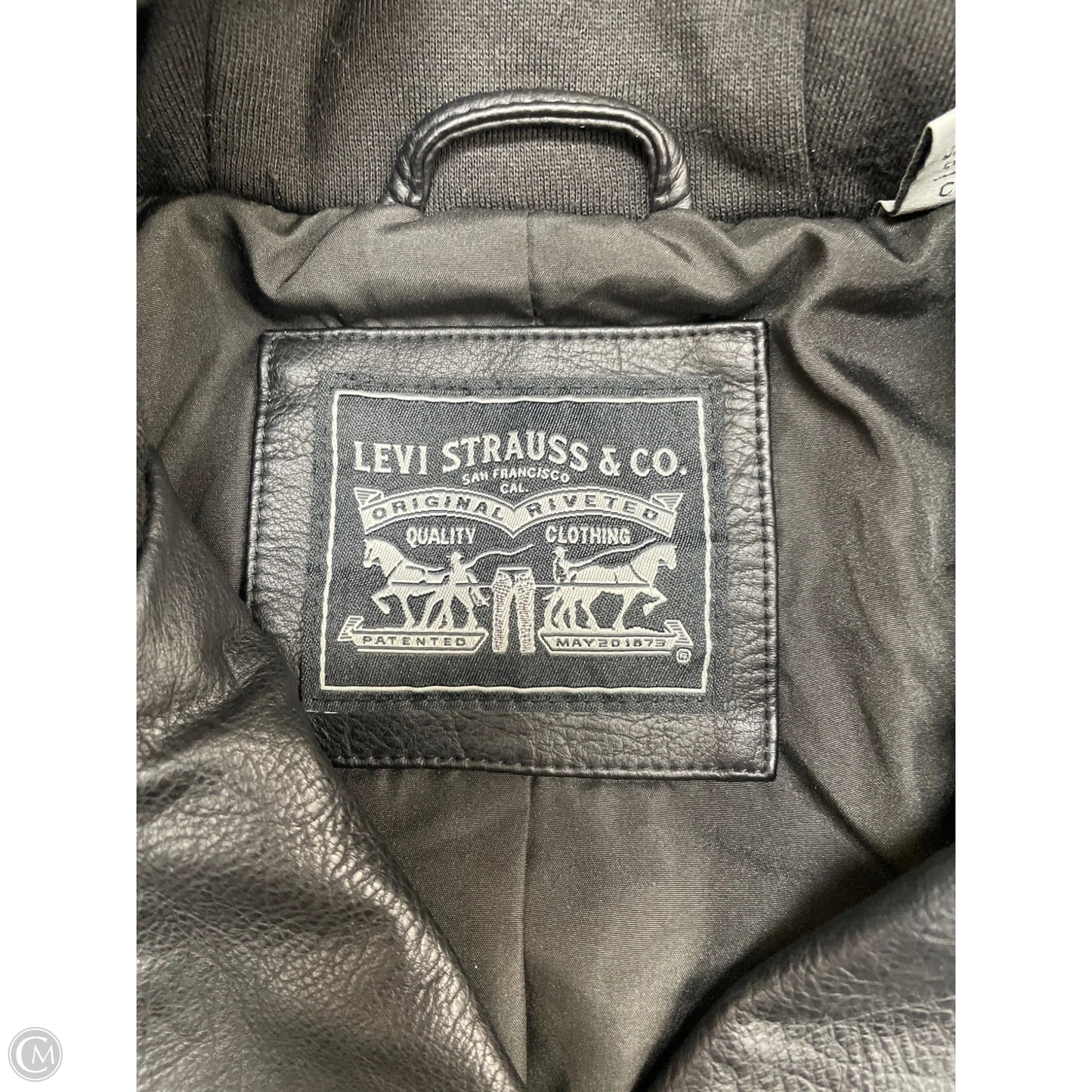 Jacket Moto By Levis In Black, Size: S