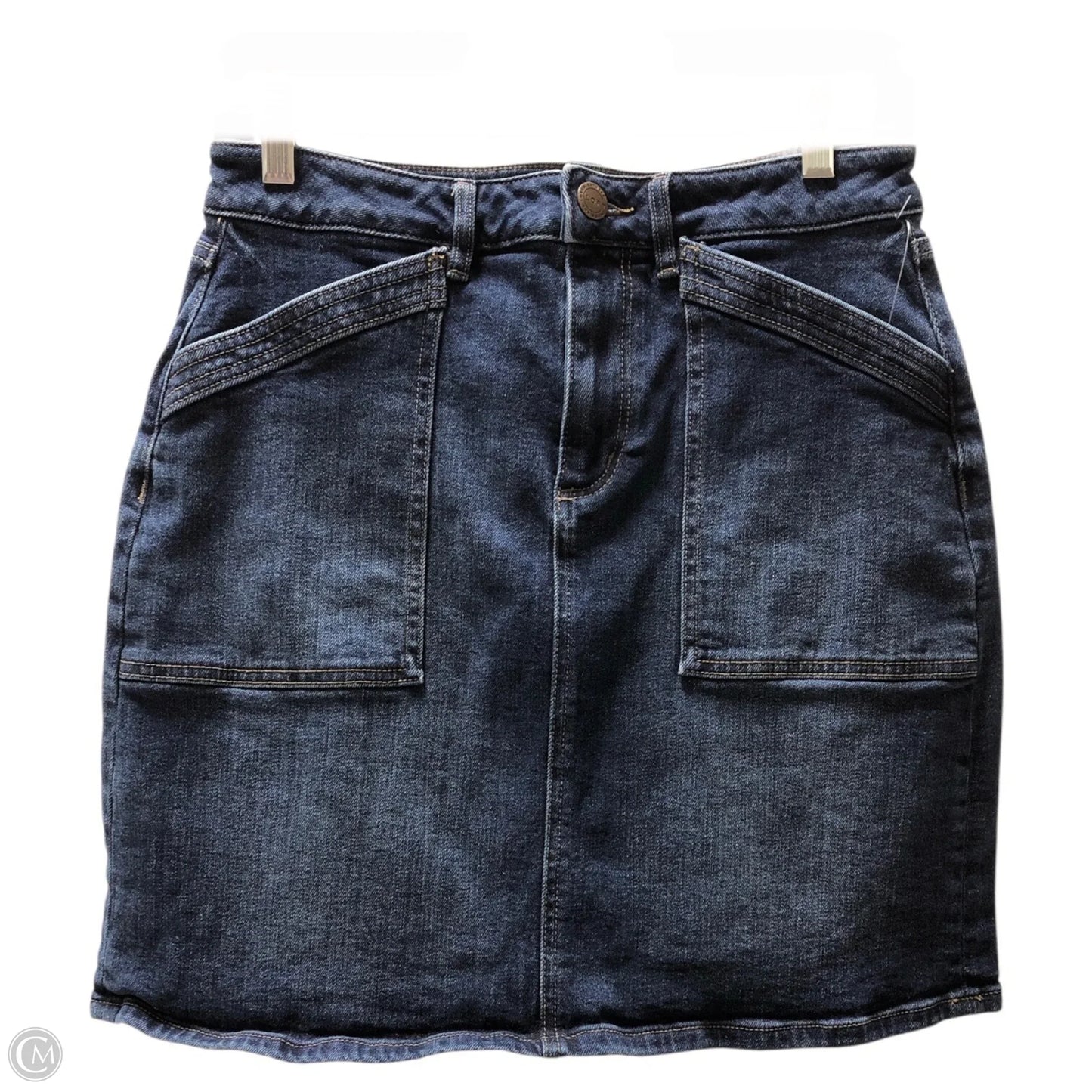 Skirt Mini & Short By Loft In Blue Denim, Size: 4