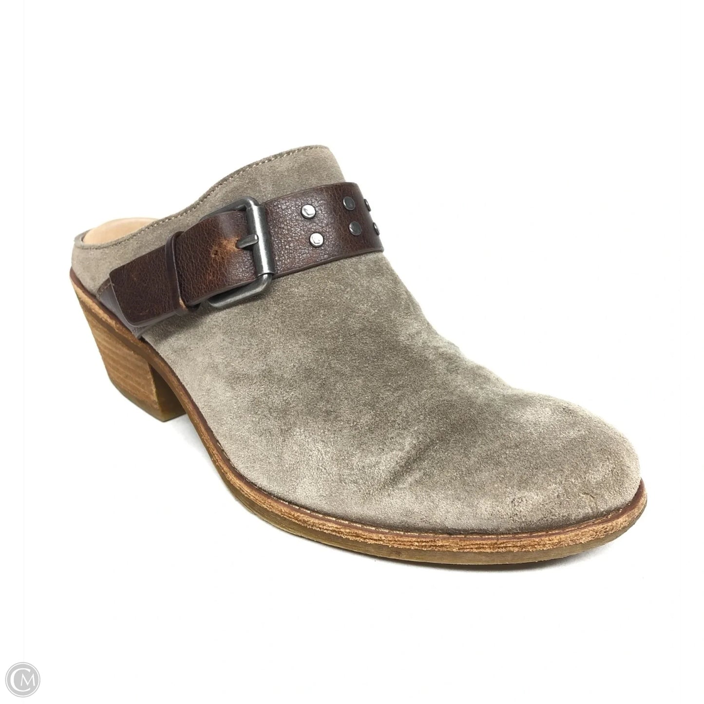 Shoes Heels Block By Sofft In Taupe, Size: 7.5