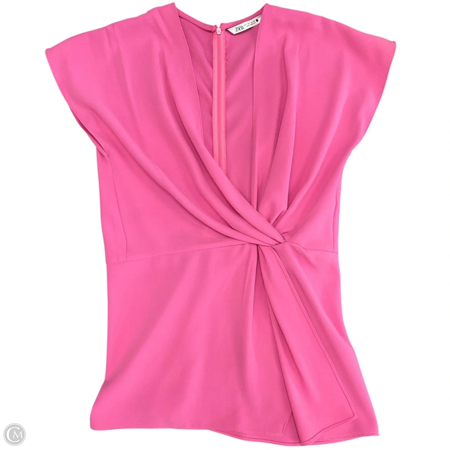 Dress Casual Short By Zara In Pink, Size: L